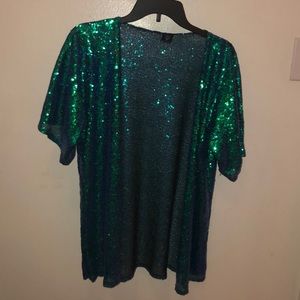 Freedom Rave Wear Sequin Kimono